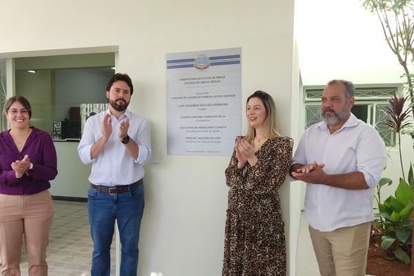 Prefeitura reinaugura Unidade de Saúde da Família no antigo posto leãozinho em Patos de Minas