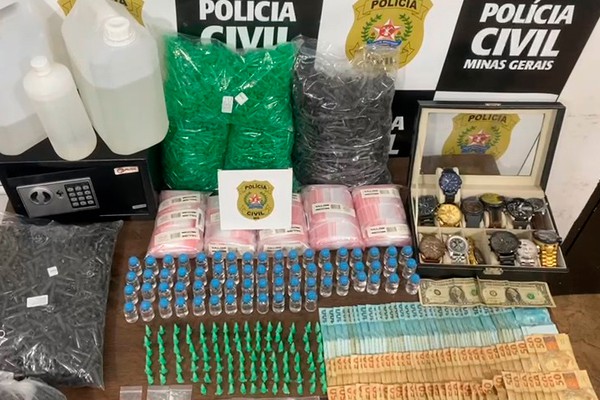 Operação da PC prende em Araxá suspeito de fornecer drogas e comprimidos de Ecstasy