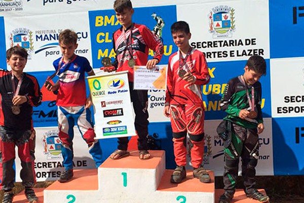 Piloto patense de 11 anos inicia com vitória Campeonato Mineiro de Bicicross em Manhuaçu