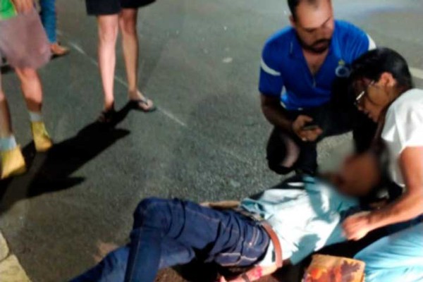 Família tenta identificar motociclista que atropelou idoso na faixa de pedestre da Av. Marabá