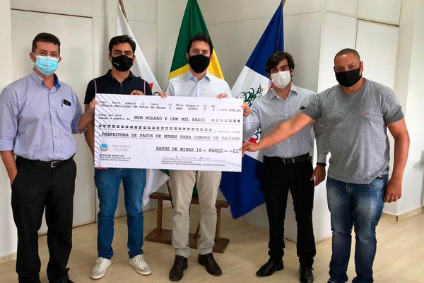 Câmara de Patos de Minas destina R$ 1,1 milhão para a Prefeitura comprar vacinas da Covid-19