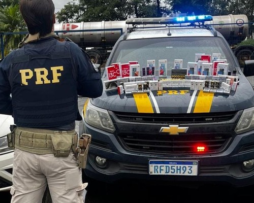 Trio é preso em Patos de Minas com 1.200 comprimidos de anabolizantes e dezenas de cigarros eletrônicos