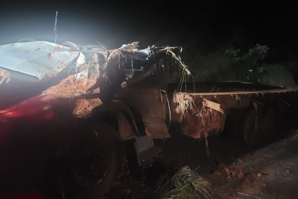 Motorista de 29 anos morre após tombar caminhão de cenoura na BR-354