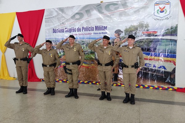 Aniversário de 247 anos da Polícia Militar é comemorado com honrarias em Patos de Minas
