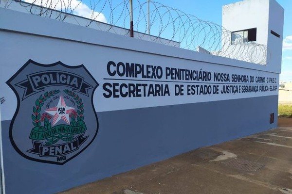 Detento de 42 anos é encontrado morto em cela de penitenciária em Carmo do Paranaíba