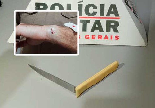 Idoso armado de faca parte para cima de policial militar e é baleado em São Gonçalo do Abaeté