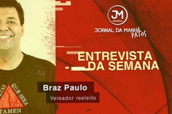 Reeleito para mais um mandato, Braz Paulo fala do desejo de assumir a presidência da Câmara