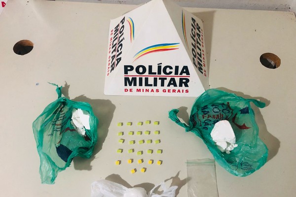 Trio de Patos de Minas que levava cocaína e ecstasy para vender em Guimarânia é preso