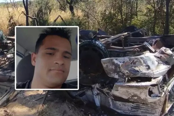 Motorista de 27 anos morre carbonizado em grave acidente na BR-365, em Buritizeiro