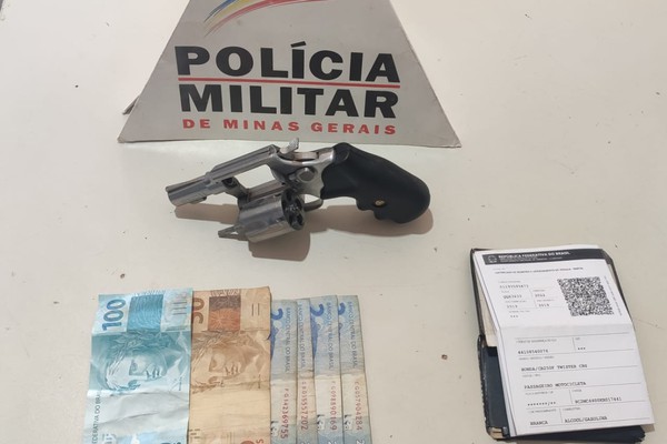 PM prende dupla com arma de fogo em São Gotardo após denúncia de moradores
