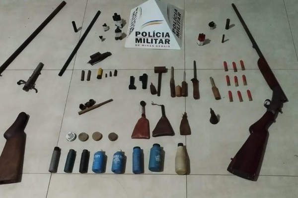 Foragido da Justiça é preso com grande quantidade de armas e munições, em Coromandel