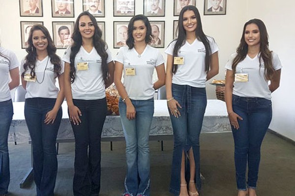 Danielle, Júlia, Larissa, Maria Clara, Maryna e Thalia são as 6 candidatas a Rainha do Milho 2018