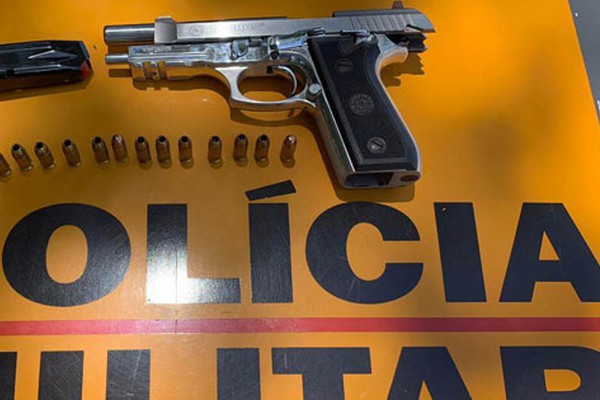 PM Rodoviária prende motorista de 62 anos com pistola carregada na MG230 